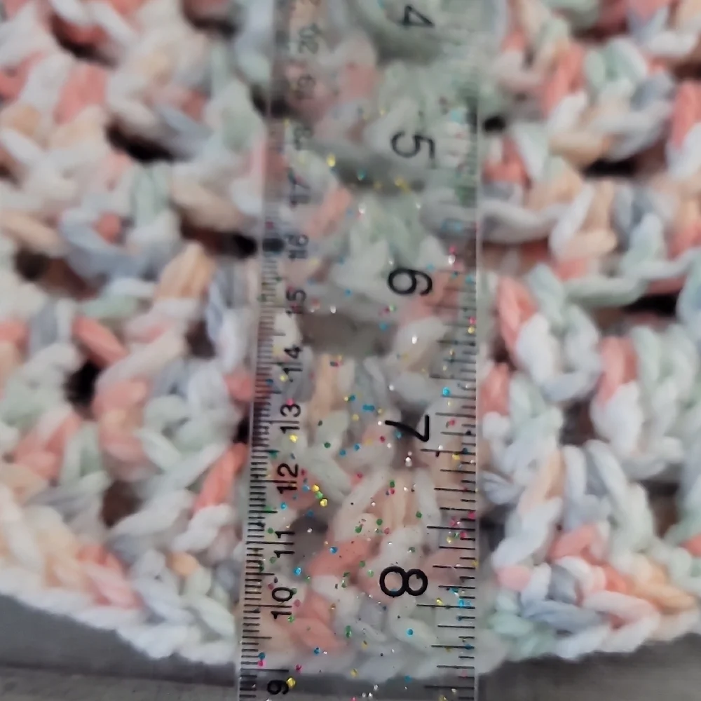 Hand crochet Granny Square Multicolor Bucket Hat